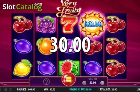 Скрин3. Very Fruity слот