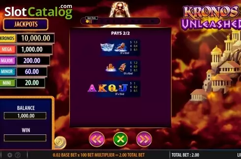Скрин3. Kronos Unleashed слот