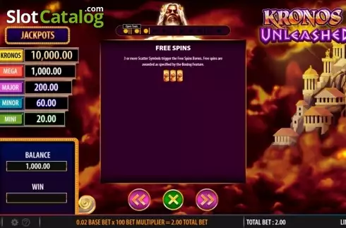 Скрин5. Kronos Unleashed слот