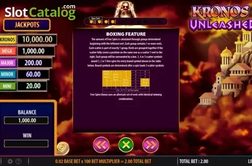 Скрин6. Kronos Unleashed слот