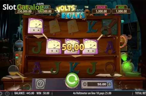 Скрин5. Volts and Bolts слот
