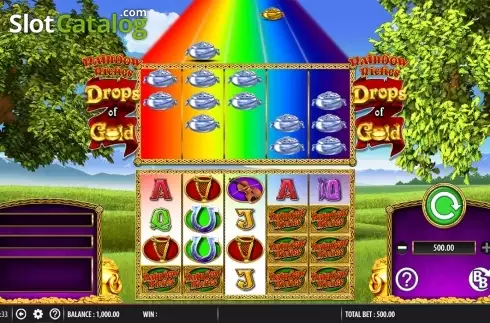 Скрин2. Rainbow Riches Drops of Gold слот