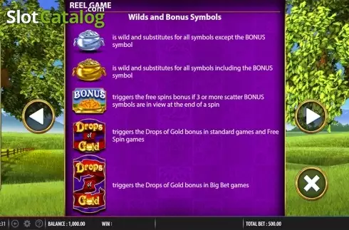 Скрин5. Rainbow Riches Drops of Gold слот