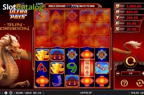 Скрин2. Quick Hit Ultra Pays Sun Dragon слот