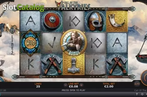 Скрин3. Call of the Valkyries слот