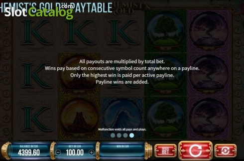 Скрин8. Alchemists Gold слот