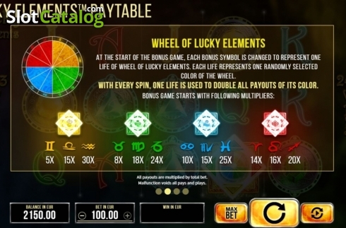 Скрин6. Lucky Elements слот