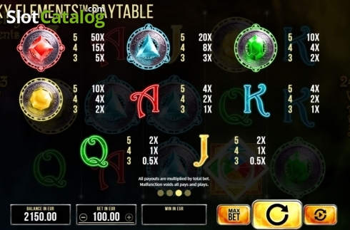 Скрин7. Lucky Elements слот