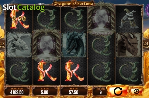 Скрин5. Dragons of Fortune слот