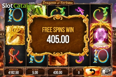 Скрин6. Dragons of Fortune слот
