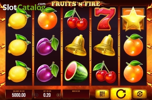 Скрин2. Fruits and Fire слот