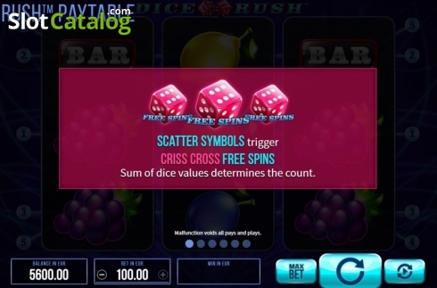 Скрин5. Dice Rush слот