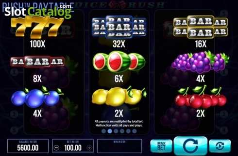 Скрин6. Dice Rush слот