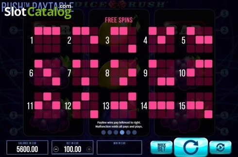 Скрин8. Dice Rush слот