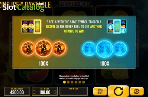 Скрин5. Blazing Ice слот