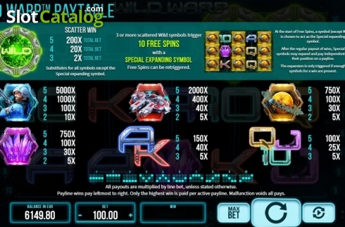 Скрин5. Wild Warp слот