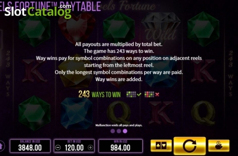 Скрин6. Jewels Fortune слот