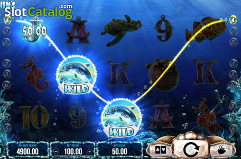 Скрин3. Dolphin's Wild Ride слот