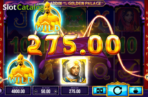 Скрин4. Aladdin and the Golden Palace слот
