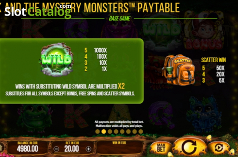 Скрин6. Jack And The Mystery Monsters слот