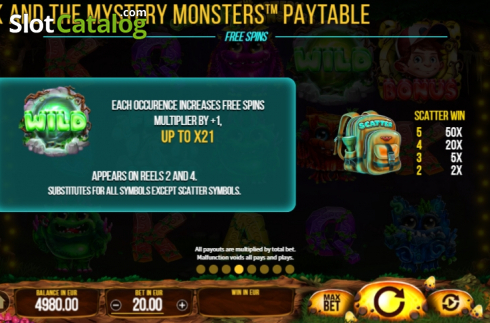 Скрин8. Jack And The Mystery Monsters слот