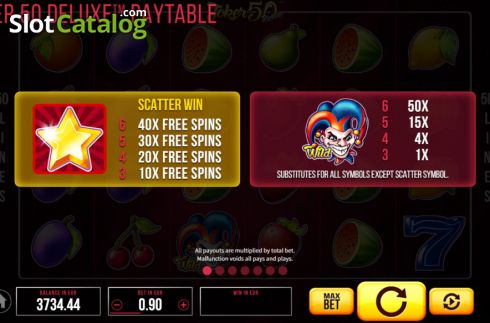 Скрин8. Joker 50 Deluxe слот