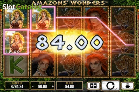 Скрин5. Amazons Wonders слот