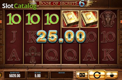 Скрин5. Book of Secrets 6 слот