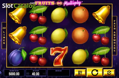Скрин2. Fruits Go Multiply слот