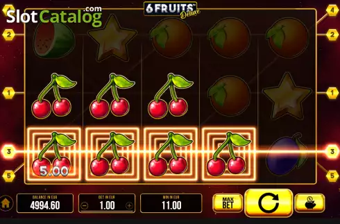 Скрин3. 6 Fruits Deluxe слот