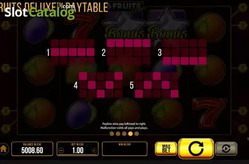 Скрин8. 6 Fruits Deluxe слот
