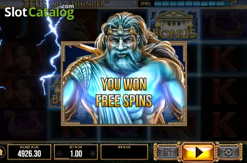 Скрин8. Zeus Wild Thunder слот