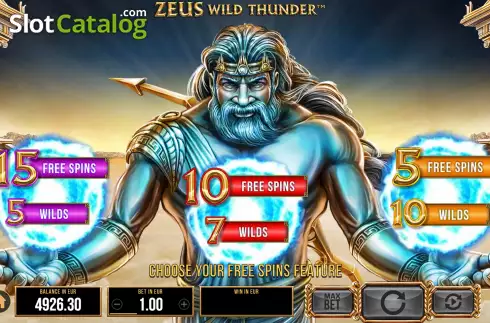 Скрин9. Zeus Wild Thunder слот
