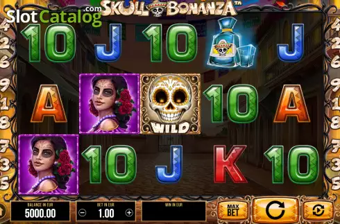 Скрин2. Skull Bonanza слот