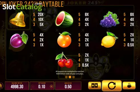 Скрин7. Respin Joker 243 слот