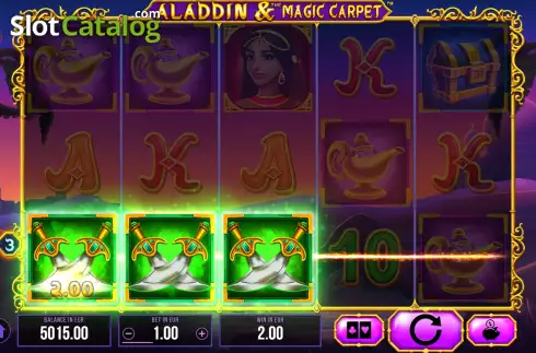 Скрин4. Aladdin and The Magic Carpet слот