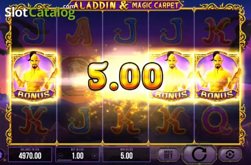 Скрин6. Aladdin and The Magic Carpet слот