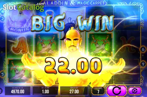 Скрин9. Aladdin and The Magic Carpet слот
