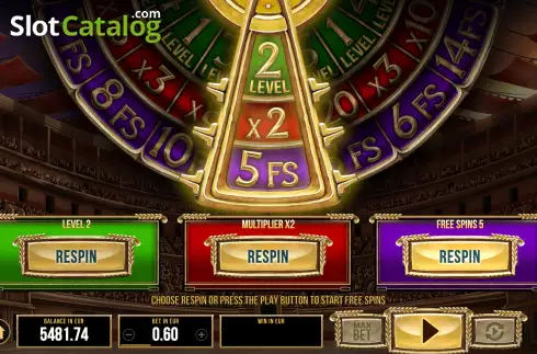 Скрин7. Legends of the Colosseum Megaways слот