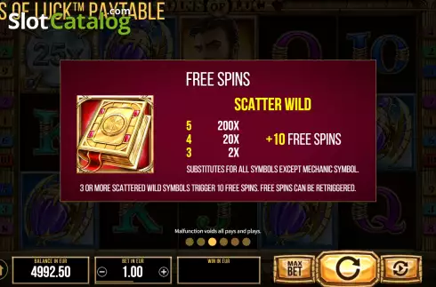 Скрин8. Coins of Luck слот