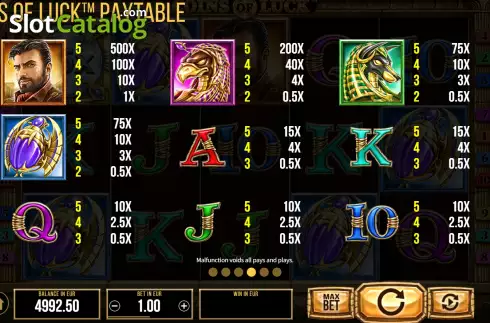 Скрин9. Coins of Luck слот