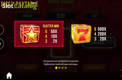 Скрин6. Hot Dice слот