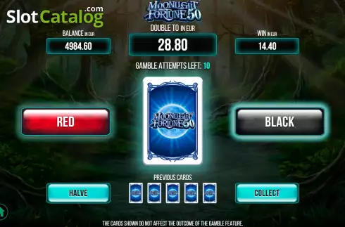 Скрин6. Moonlight Fortune 50 слот