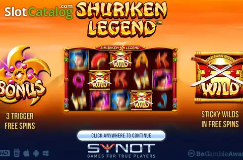 Скрин2. Shuriken Legend слот