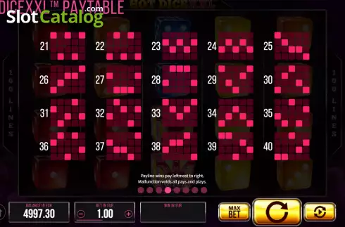 Скрин9. Hot Dice XXL слот