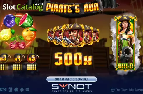 Скрин2. Pirate's Run слот