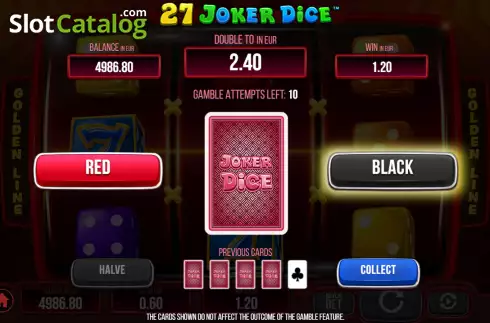 Скрин5. 27 Joker Dice слот