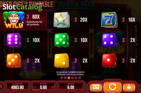 Скрин8. 27 Joker Dice слот