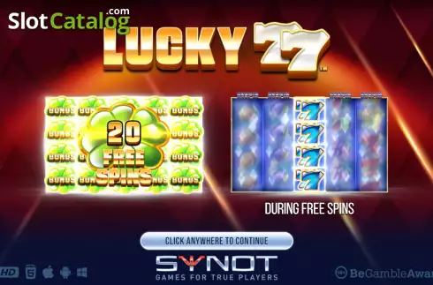 Скрин2. Lucky 77 слот