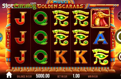 Скрин2. Multi Golden Scarabs слот